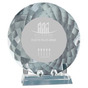 Crystal Plate with Base 8 1/2"