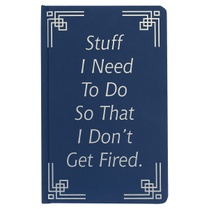 5 1/4" x 8 1/4" Blue Lazerburst Journal-Lasers to Silver